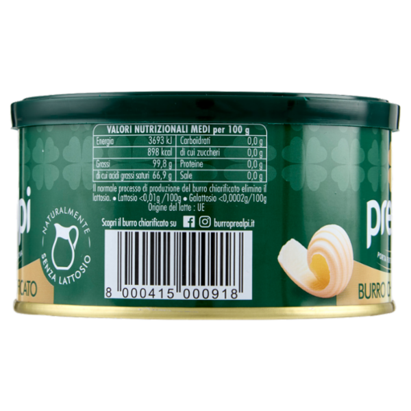prealpi Burro Chiarificato 250 g