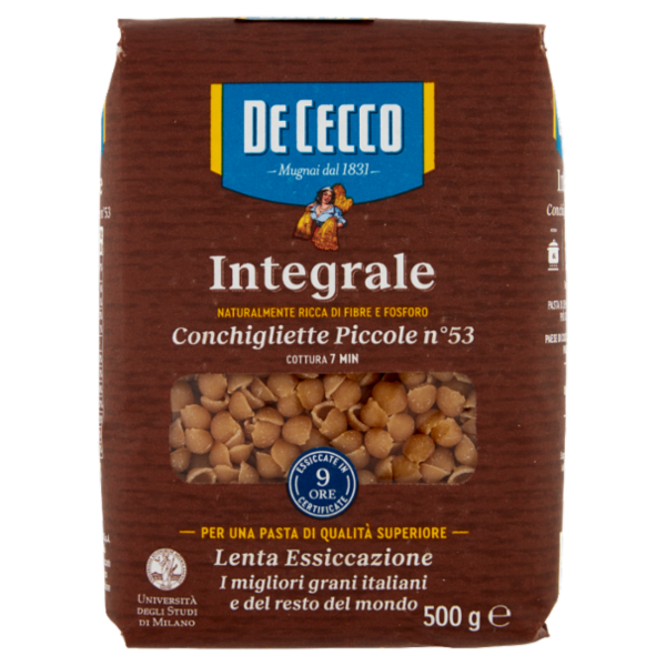 De Cecco Integrale Conchigliette Piccole n° 53 500 g