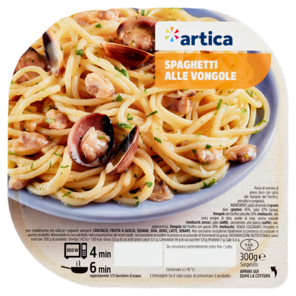 artica Spaghetti alle Vongole Surgelato 300 g