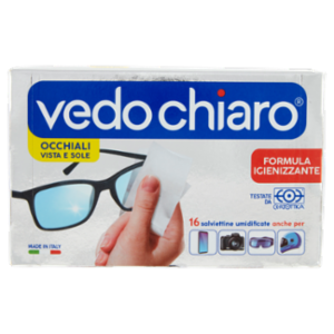 Vedo Chiaro Occhiali Vista e Sole Salviettine Umidificate 16 Pz