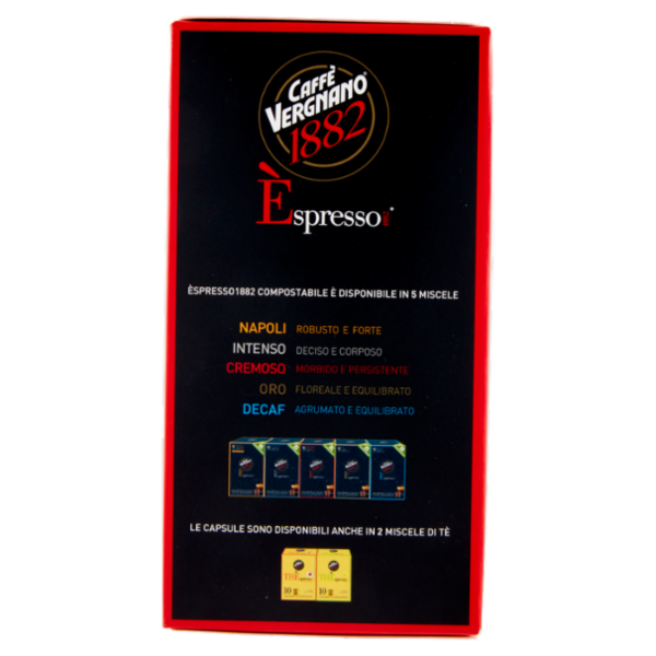 Caffè Vergnano 1882 Èspresso1882 Cremoso 10 Capsule Compatibili Nespresso* 50 g