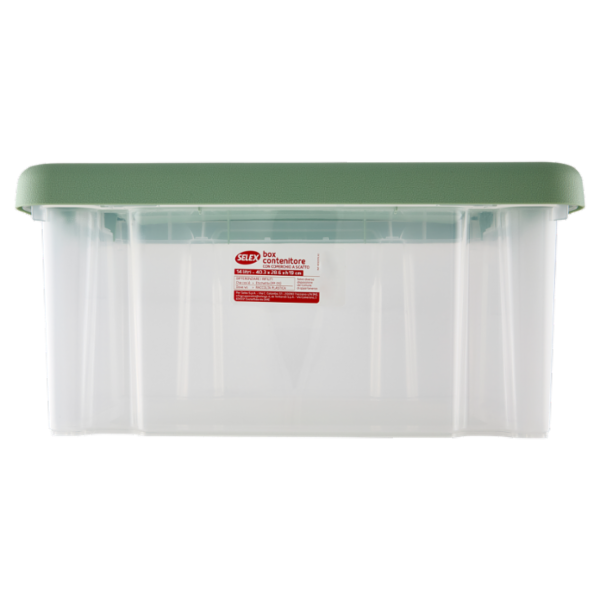 Selex Contenitore con Coperchio a Scatto Verde Cammeo 14 L