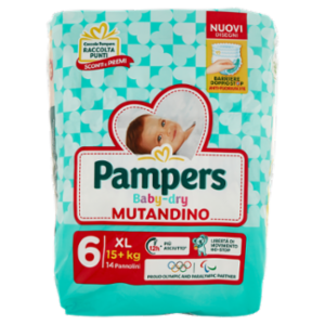 Pampers Baby-dry Mutandino XL 14 Pz