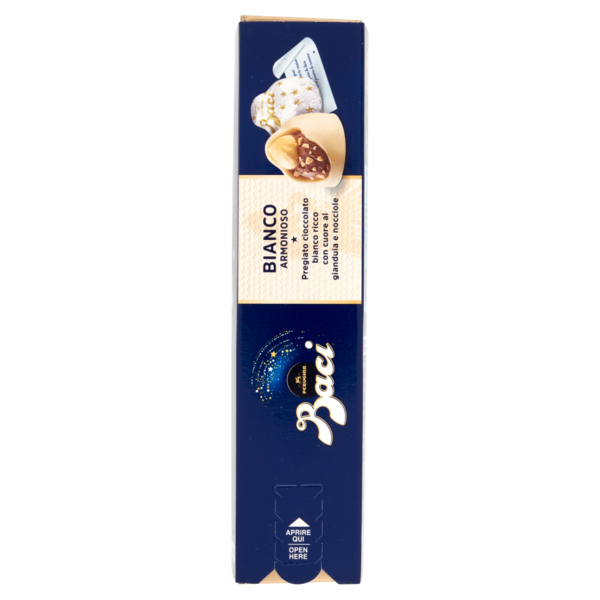 BACI PERUGINA Bianco Cioccolatini ripieni al gianduia e nocciola intera scatola 200g