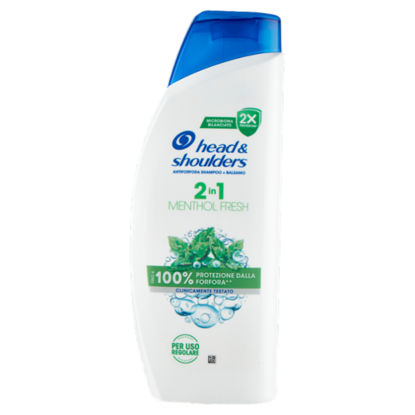 Head & Shoulders Antiforfora Shampoo + Balsamo 2in1 Menthol Fresh 625 ml