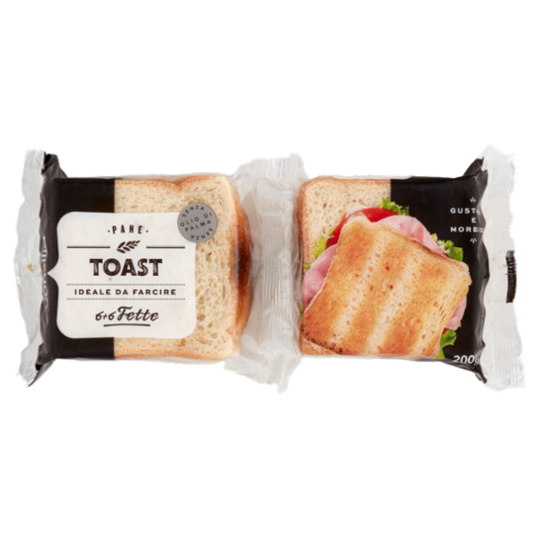 Consilia Pane per Toast 6+6 Fette 200 g