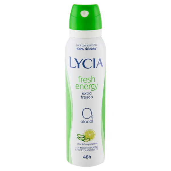 Lycia fresh energy aloe & bergamotto deo spray 150 ml