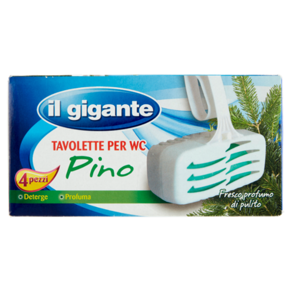 IL GIGANTE Tavolette per WC Pino 4 x 33 g