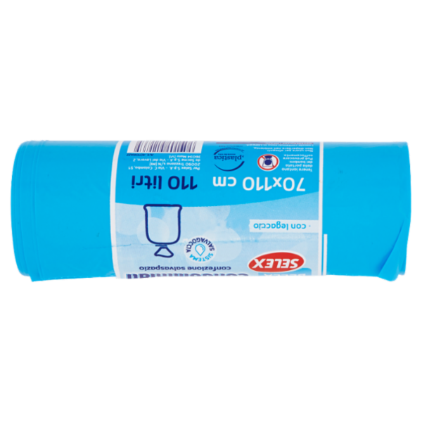 Selex Casa Bella Sacchi Condominiali Blu con Legaccio Cm 70X110 10 pezzi