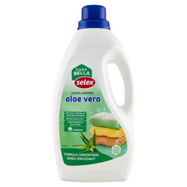 Selex Casa Bella Detersivo per Lavatrice Liquido Aloe Vera 30 Lavaggi 1,5 L