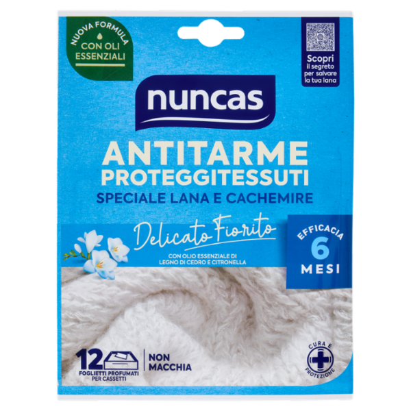 nuncas Antitarme Proteggitessuti Delicato Fiorito 12 pz