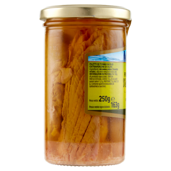 Mareblu Vero Sapore Filetti di Tonno in Olio Extra Vergine d'Oliva 250 g