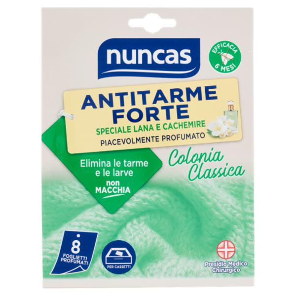nuncas Antitarme Forte Colonia Classica 8 pz