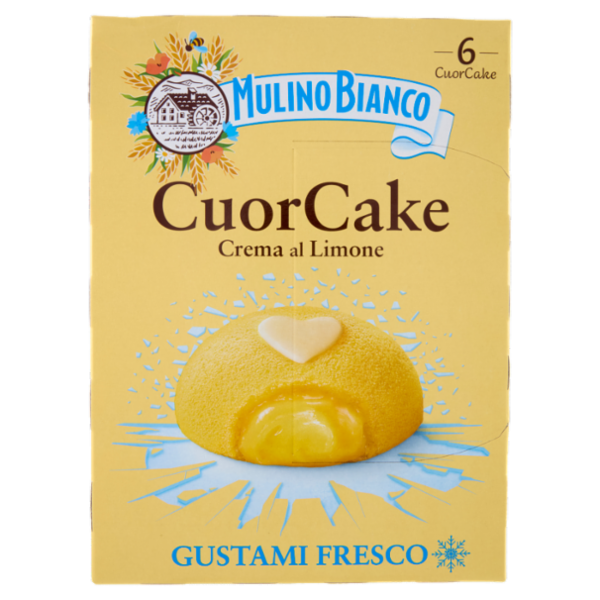 Mulino Bianco CuorCake Merenda con Limoni Italiani 6 pezzi 210g