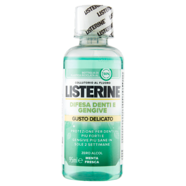 Listerine Difesa Denti e Gengive Gusto Delicato Menta Fresca 95 ml