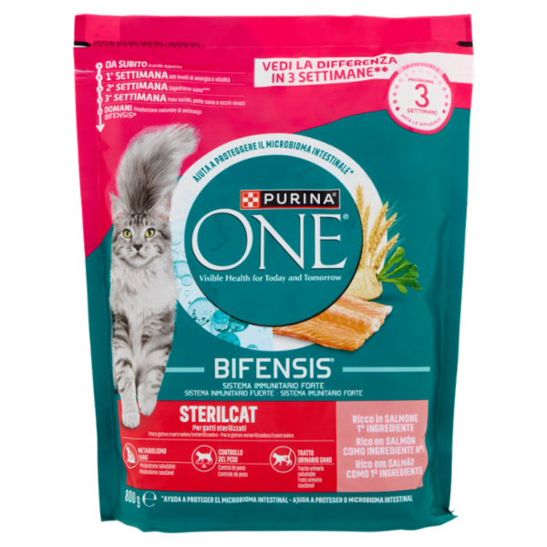 PURINA ONE Bifensis Sterilcat Salmone 800g