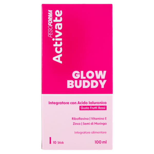 Pesoforma Activate Glow Buddy Integratore con Acido Ialuronico - 10 stick - 100 ml