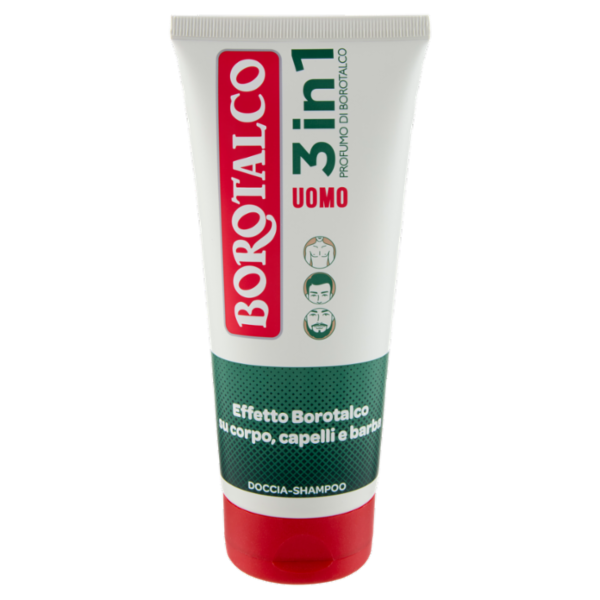 Borotalco Uomo 3in1 Profumo di Borotalco Doccia-Shampoo 200 ml