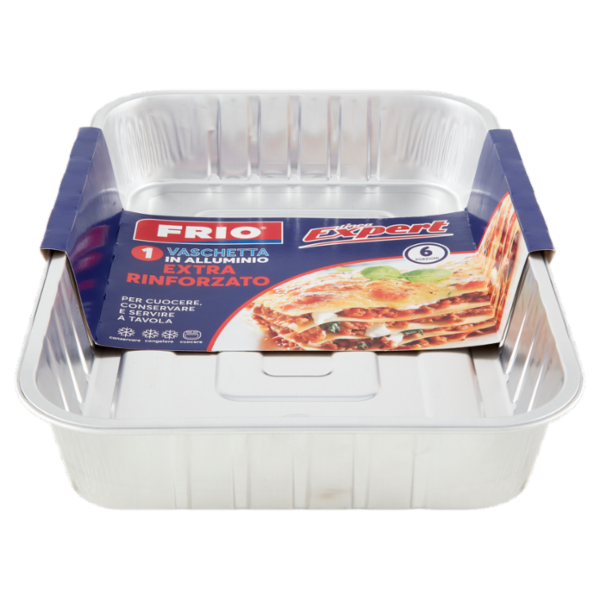 Frio Linea Expert Vaschetta in Alluminio Extra Rinforzato 6 Porzioni 1 pz