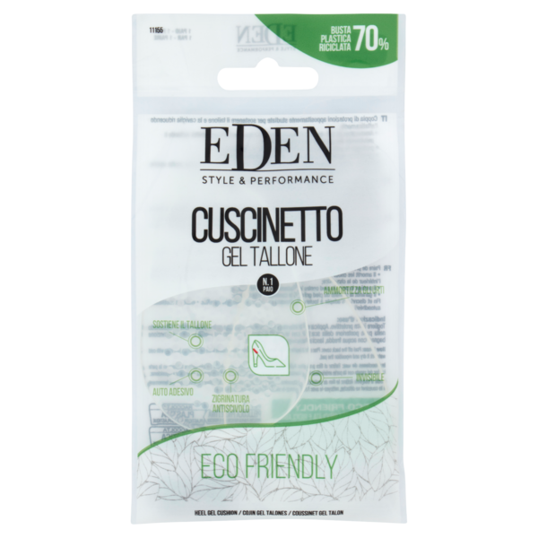 Eden Style & Performance Cuscinetto Gel Tallone 1 Paio