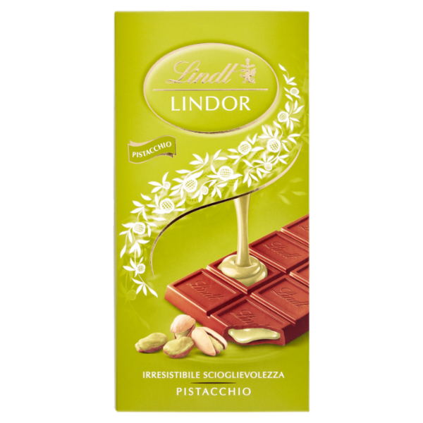 Lindt Lindor Tavoletta Cioccolato al latte Pistacchio 100g