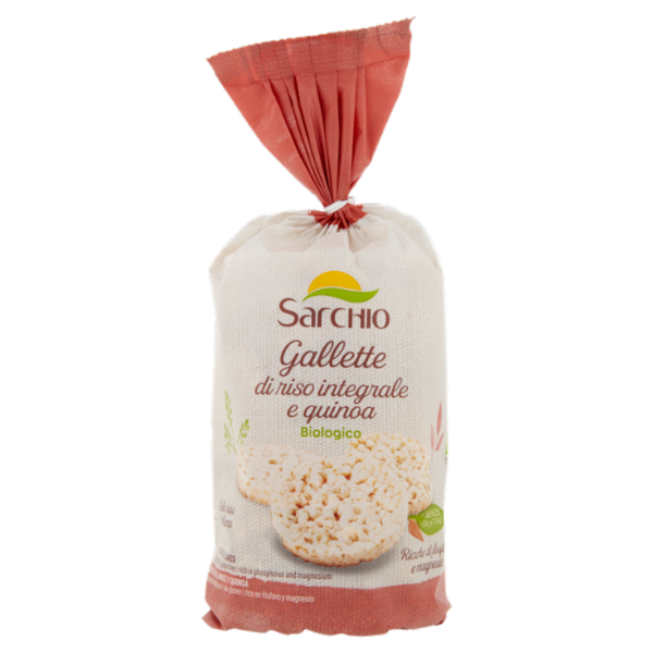 Sarchio Gallette di riso integrale e quinoa Biologica 100 g