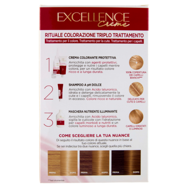 L'Oréal Paris Excellence Creme Colorazione Triplo Trattamento Biondo Chiaro 8