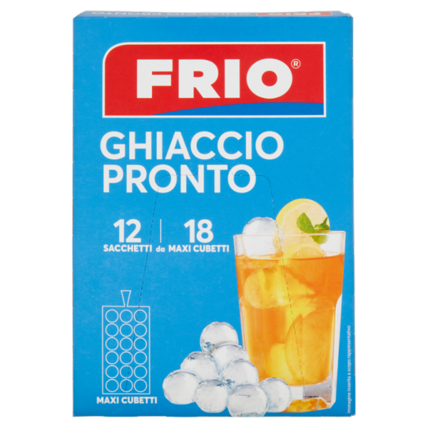 Frio Ghiaccio Pronto Sacchetti da 18 Maxi Cubetti 12 pz