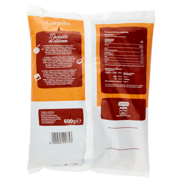 Consilia Patate Fiammifero da Friggere Surgelate 600 g