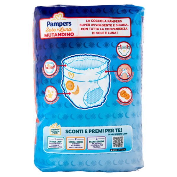 Pampers Sole e Luna Mutandino 5 Junior 14 pz