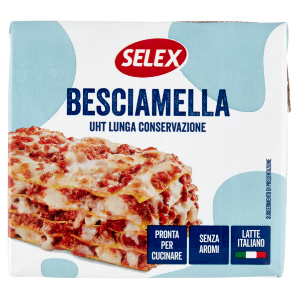Selex Besciamella Pronta per Cucinare a Lunga Conservazione 500 ml