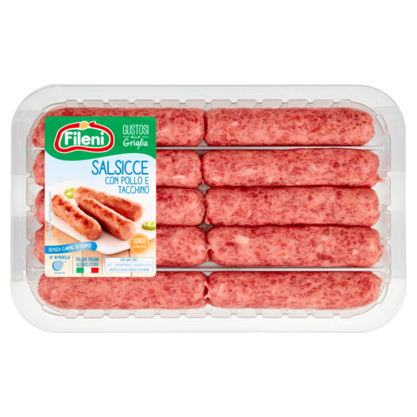 Fileni Salsicce con Pollo e Tacchino 0,400 kg