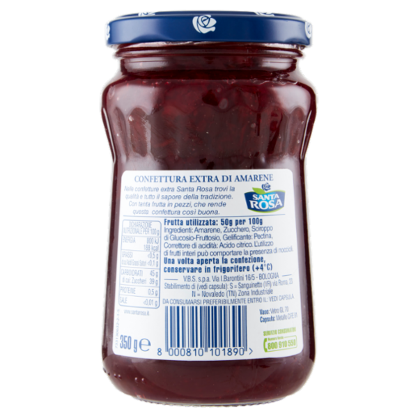 Santa Rosa Confettura Amarene 350 g