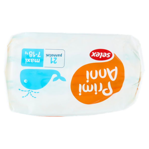 Selex Primi Anni Pannolini per Bambini Maxi 7-18 kg 21 pezzi