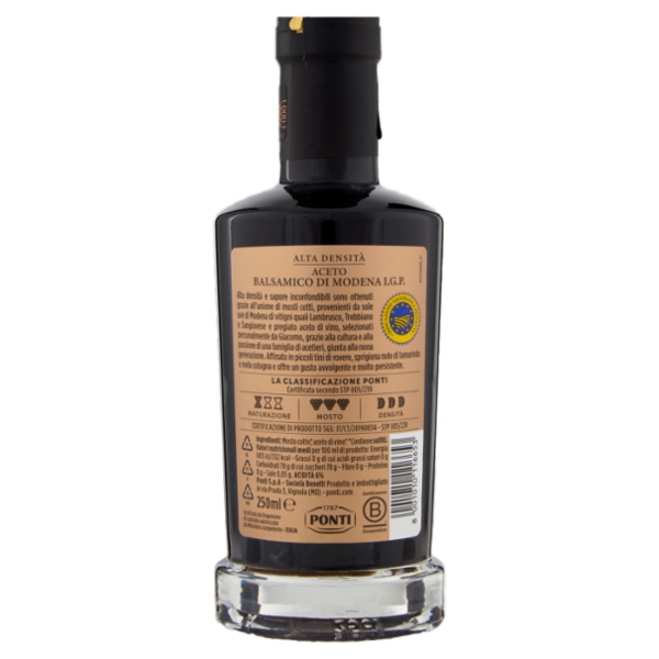 Ponti Alta Densità Aceto Balsamico di Modena I.G.P. 250 ml