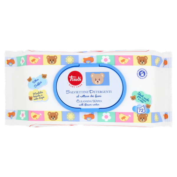 Trudi Baby Care Salviettine Detergenti Al Nettare Dei Fiori 72 Pz