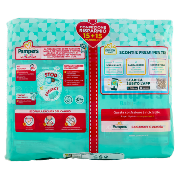 Pampers Baby-dry Mutandino XXL 15 + 15 pz