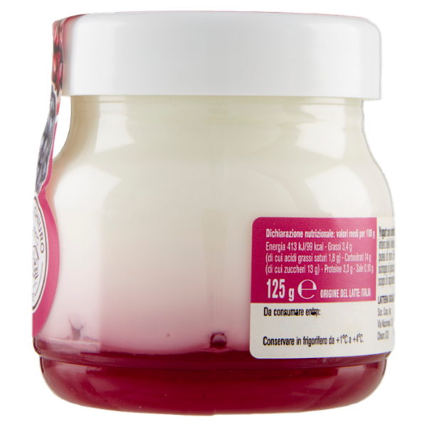AlpiYò Yogurt di Valtellina Intero con confettura extra di Mora e Melograno 125 g