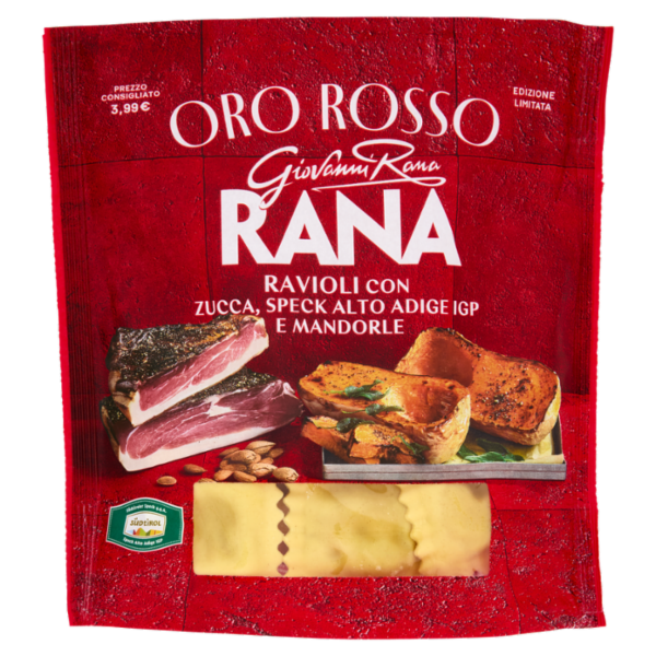 Giovanni Rana Oro Rosso Ravioli con Zucca, Speck Alto Adige IGP e Mandorle 250 g