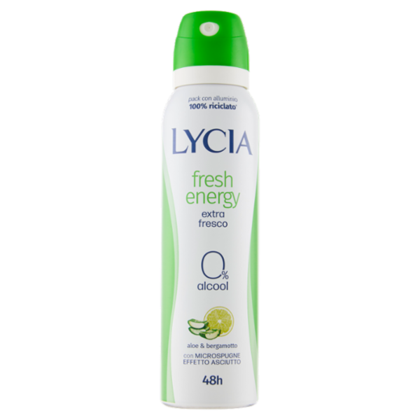 Lycia fresh energy aloe & bergamotto deo spray 150 ml