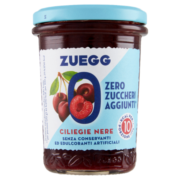 Zuegg Zero Zuccheri Aggiunti* Ciliegie Nere 220 g