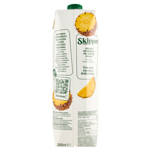 Zuegg Skipper Ananas Senza zuccheri aggiunti 1000 ml