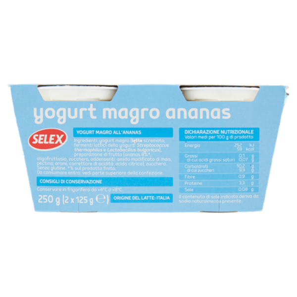 Selex Yogurt Magro Ananas 2x125 g