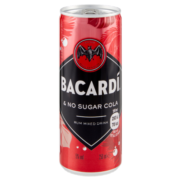 Bacardi & No Sugar Cola 250 ml