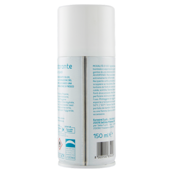 Selex Deodorante per Piedi Spray 150 ml