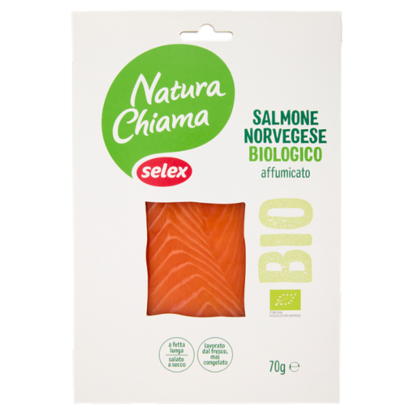 Selex Natura Chiama Salmone Affumicato Norvegese a Fette Biologico 70 g