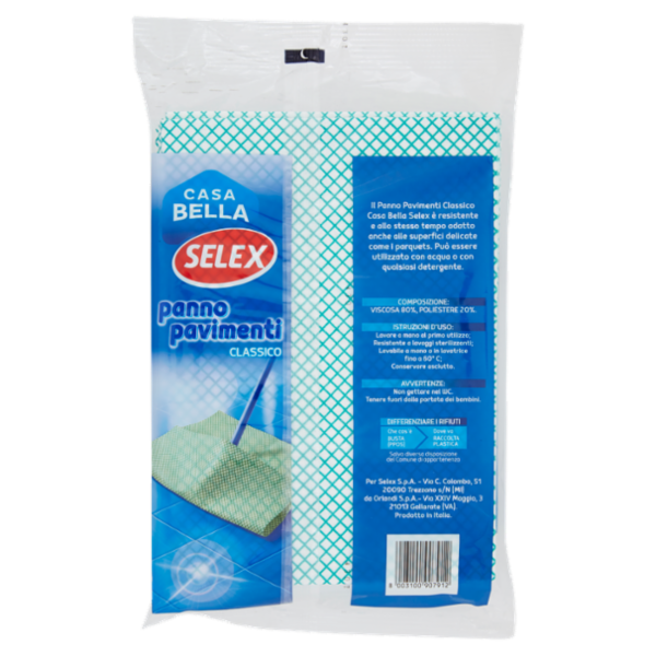 Selex Casa Bella Panno Pavimenti Sintetico Cm 40X55 3 pezzi