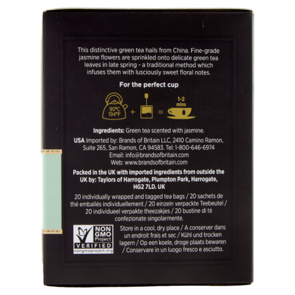 Taylors of Harrogate Green Tea with Jasmine 20 Tea Bags 40 g