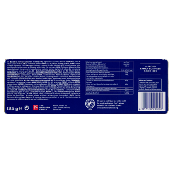 Bahlsen Choco Leibniz Milk 125 g