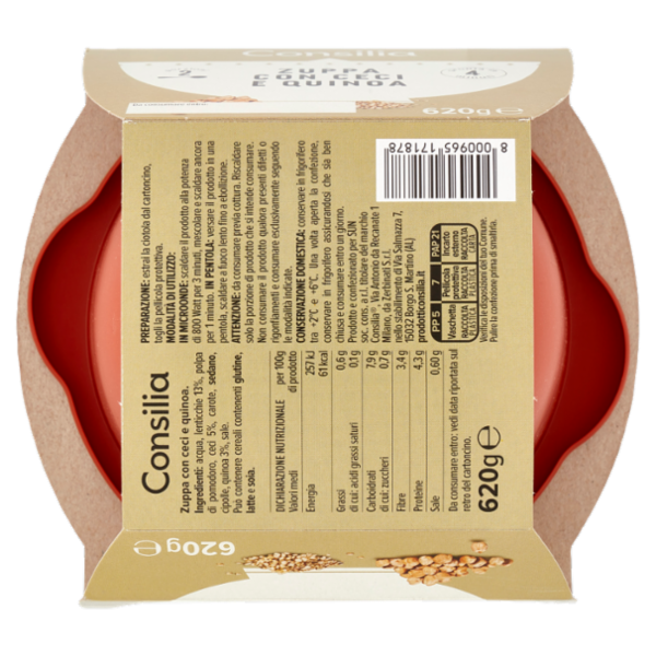 Consilia Zuppa con Ceci e Quinoa 620 g